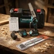 Мини пила аккумуляторная Krafftec 36 В 4 А·ч цепная 1000 Вт шина 6 дюймов сучкорез 15 см бесщеточный автоматическая смазка садовая электропила 4600 об мин шаг 1 4 для обрезки деревьев веток кустов распиливания древесины с 2 АКБ 2 шинами 3 цепями - изображение 3