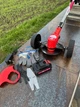 Газонокосарка акумуляторна BOSCH EASY 23-045 24 В 6 А·год з колесами тример для трави 800 Вт електрокоса 8000 об хв садова косарка телескопічна 92-122 см ніж бездротовий інструмент для газону бур'янів саду дачі з 2 АКБ диском ножами - зображення 5