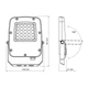 LED прожектор VIDEX F5 20W 3000-5000-6500K 230V White (VL-F5-020CW) - изображение 2