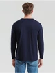 Мужская футболка с длинным рукавом Fruit of the Loom Valueweight Long Sleeve 100% хлопок,размер XL, Глубоко темно-синяя - изображение 3