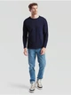 Мужская футболка с длинным рукавом Fruit of the Loom Valueweight Long Sleeve 100% хлопок,размер XL, Глубоко темно-синяя - изображение 5