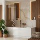 Шторка для ванни Rea Elegant нерухома 70x140 brushed copper REA-W5694 - зображення 2