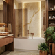 Шторка для ванни Rea Elegant нерухома 70x140 brushed copper REA-W5694 - зображення 3