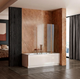 Шторка для ванны Rea Agat-2 складная 80x140 см brushed copper REA-W5696 - изображение 2