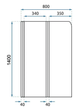 Шторка для ванны Rea Agat-2 складная 80x140 см brushed copper REA-W5696 - изображение 4