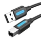 Кабель для принтера USB 2.0 AM/BM 0.5m PVC black Vention (COQBD) (355854) - зображення 1