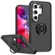 Чехол Fiji Colorframe для Tecno Camon 50 (CN5) матовый бампер с кольцом подставкой Black - изображение 1