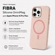 Чохол для смартфона Apple iPhone 16 Pro Max BeCover FIBRA Silicone OmniMag Light Pink (BC_716238) - зображення 3