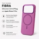 Чехол для смартфона Apple iPhone 17 Pro BeCover FIBRA Silicone OmniMag Pink (BC_716222) - изображение 3