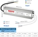 Трансформатор LED 12V 600W IP67 (50A) водонепроницаемый блок питания для светодиодов - изображение 2