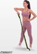 Эспандер ленточный EasyFit Medium (M) 90х3 см резинка с петлями для растяжки, фитнеса и тренировок EF-1682-GN Зеленый (56001690) - изображение 6