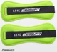 Утяжелители EasyFit EF-1005-G 2 х 0.5 кг для ног и рук Черные с салатовым (56003363) - изображение 3