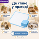 Одноразова пелюшка для тварин L 60×60 см, вбираюча пелюшка для собак і котів - зображення 3