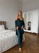 Жіночий комплект четвірка халат майка шорти штани Eleanor Collection S Зелений - зображення 7