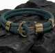 Чоловічий браслет з якором Anchor Double Braided, браслет на удачу Зелений - зображення 3