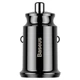 Автомобільний зарядний пристрій Baseus Grain CCALL-ML01, 2 USB-A, 3.1 A, чорний - изображение 6