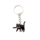 Металевий брелок «Чорний кіт з ножиком» - зображення 2