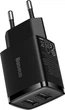 Зарядний пристрій Baseus Compact Charger 2U CCXJ010201 10.5W чорний - зображення 5