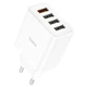 Мережевий зарядний пристрій HOCO C102A Fuerza QC3.0, 4 USB, White - изображение 2