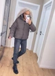 Жіноча зимова куртка з капюшоном K&ML 60 S (42 - 44) Коричневий (60 - 03) - зображення 3