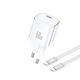 Сетевое Зарядное Устройство Foneng Max40-EU USB-C GaN Charger (60W) Type-C to Type-C белый - изображение 1