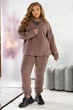 Спортивний костюм жіночий на флісі, колір мокко, 4XL 257R90 - изображение 2