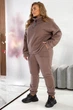 Спортивний костюм жіночий на флісі, колір мокко, 4XL 257R90 - изображение 3
