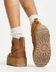 Уги челсі на платформі UGG Neumel Platform Camel chestnut 36 коричневі на липучці - изображение 2
