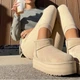 Уги короткі на платформі UGG Classic Ultra Mini Platform Sand 40 розмір пісочні - зображення 2