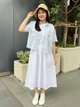 Юбка миди летняя женская Uniqlo 409014594 XL Белая (1161549102) - изображение 15