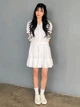 Юбка мини летняя женская Uniqlo 532551164 M Белая (1161953034) - изображение 4