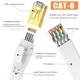 Мережеві кабелі Ercielook Cat 8 Ethernet RJ45 40 Гбіт/с, 0,25 м, 2 шт - зображення 5
