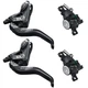 Дискові гідравлічні гальма Magura MT4 eSTOP Front+Rear, black silver - зображення 1