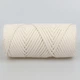Пряжа Hobby Trend Maxi Cotton, Молоко №10 - плетенный хлопковый шнур 4мм для плетения макраме, 55 м / 250 г - изображение 3