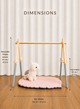 Підлоговий мобіль без іграшок Стійка Baby Gym Дитячий ігровий тренажер Сірий - зображення 3