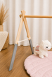Підлоговий мобіль без іграшок Стійка Baby Gym Дитячий ігровий тренажер Сірий - зображення 7