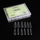 KOMILFO Acry Gel Top Nail Forms Modern Верхні форми для нарощування мигдаль, 120 шт - изображение 4