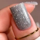BIBLIOTEKA Gel Polish Flash №03 Snow Гель-лак світловідбиваючий біле срібло, 10 мл - изображение 4