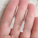 Серьги Hand Made с бусинками натурального огненного опала - изображение 3