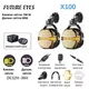 Мотофари Future Eyes X100 LED 180W ближнє жовтий / дальнє білий - зображення 2