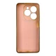 Чехол для TECNO Spark Go 2024 (BG6) с принтом золотые бабочки глянцевый с защитой камеры с золотой окантовкой Пудровий - изображение 2