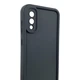 Чехол силиконовый Soft Touch для Samsung Galaxy A02 черный (Полная защита камеры) - изображение 3