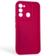 Чехол силиконовый Soft Touch для Tecno Spark 8С (KG5k) малиновый (Полная защита камеры) - изображение 1