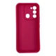 Чехол силиконовый Soft Touch для Tecno Spark 8С (KG5k) малиновый (Полная защита камеры) - изображение 2