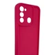 Чехол силиконовый Soft Touch для Tecno Spark 8С (KG5k) малиновый (Полная защита камеры) - изображение 3