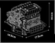 Конструктор Mould King двигатель BMW s55 engine 744 детали 10213 - изображение 5