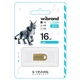Флеш-накопичувач Wibrand USB 2.0 Lynx 16Gb Gold - зображення 2