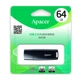 Флеш-накопичувач Apacer USB 2.0 AH336 64Gb Black - изображение 2