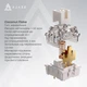 Бездротова механічна клавіатура Ajazz AK820 V2 Coconut Flake Switch (AK820-V2-CF-BGY) - зображення 12