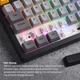 Бездротова механічна клавіатура Ajazz AK820 V2 Coconut Flake Switch (AK820-V2-CF-BGY) - зображення 13